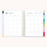 2025-2026 Spiral Weekly Simplified Planner - Serene Stripe