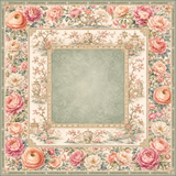 Blossom & Blue — Soft Chinoiserie Peony Mahjong Mat