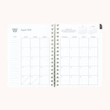 2026-2027 Blush Botanical Small Softcover Weekly Simplified Planner