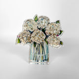 Hydrangea in Cream Acrylic Floral