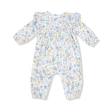 Sweet Rose Calico L/S Petal Ruffle Romper