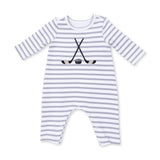 Hockey L/S Snap Shoulder Romper