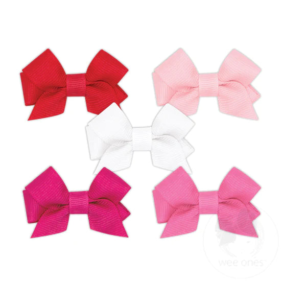 Five Tiny Front-tail Grosgrain Bows