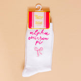Sorority Embroidered Crew Socks