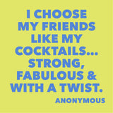 Friends Like My Cocktails Funny Cocktail Napkins
