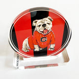 BULLDOG IN RED GAME DAY COASTER