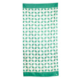 Boca Raton Beach Towel Emerald/White