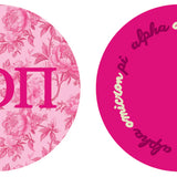Sorority Acrylic Floral Coaster