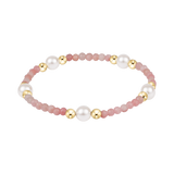 Extends Purpose Pearl 6mm Gem Bracelet Pink Opal