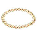 Gameday Hope Grateful 5mm Bead Bracelet Bright Orange