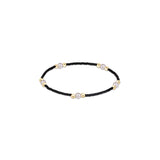 Gameday Hope Purpose Pearl Bracelet Black