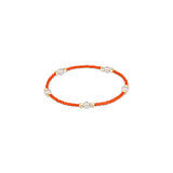 Gameday Hope Purpose Pearl Bracelet Bright Orange