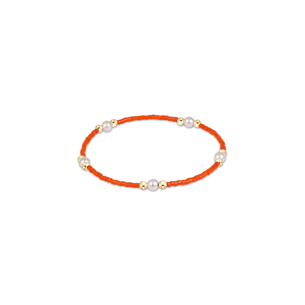 Gameday Hope Purpose Pearl Bracelet Bright Orange – Hot Pink Brentwood