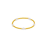 Gameday Hope Purpose Pearl Bracelet Golden Yellow