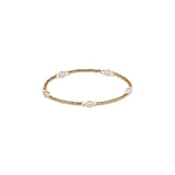 Gameday Hope Purpose Pearl Bracelet Gold Luster