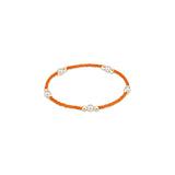 Gameday Hope Purpose Pearl Bracelet Orange