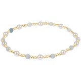Pearl Sincerity 4mm Gem Bracelet Aquamarine