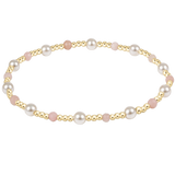 Pearl Sincerity 4mm Gem Bracelet Pink Opal