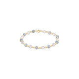 Sincerity Gemstone & Pearl 4mm Bracelet Aquamarine