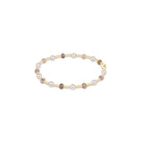 Sincerity Gemstone & Pearl 4mm Bracelet Botswana Agate
