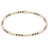 Hope Joy Pattern 2mm Bracelet Chocolate