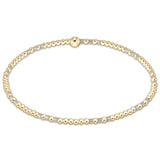 Hope Joy Pattern 2mm Bracelet Milkshake