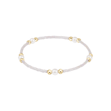 Hope Purpose Pearl Bracelet Silky White