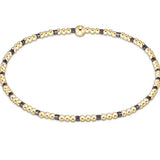 Hope Sincerity Pattern 2mm Bracelet Taupe With A Twist