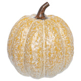 Yellow Reactive Glaze Pumpkin Lg