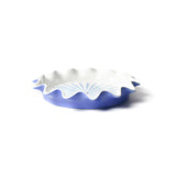 Iris Blue Burst Signature Ruffle 8 Pie Dish