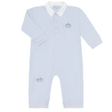 Blue Pumpkin Patch Romper