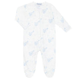 Blue Elephant Zipper Footie