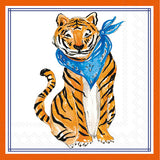 Blue Sitting Tiger Hometown Pride Bev Napkin