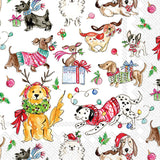 Christmas Dogs Beverage Napkin