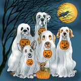 Ghost Dogs Beverage Napkin