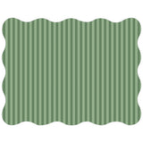 Holiday Green Noelle Stripe Posh Die-Cut Placemat