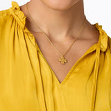 Gold Malta Canterbury Delicate Necklace