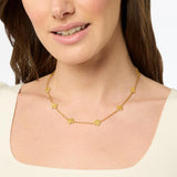 Gold Malta Canterbury Delicate Station Necklace