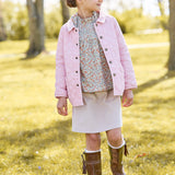 Light Pink Classic Quilted Jacket