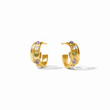 Cobblestone Double Hoop-Multi Stone Cat's Eye