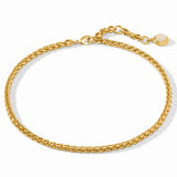 Gold Cobblestone Link Necklace