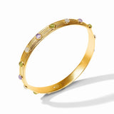 Cobblestone Stone Bangle-Multi Stone Cat's Eye-M