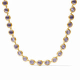Cobblestone Tennis Necklace-Blue Cat's Eye