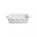 Medium Ruffled Baker White by Casafina