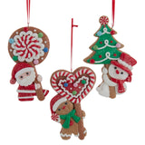 Claydough Santa/Snowmn/Gingerbread Ornament