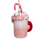 Pink Glass Sweet Treat Cup Ornament