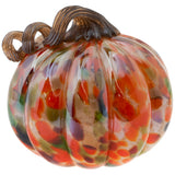 Sm Orange Confetti Glass Pumpk