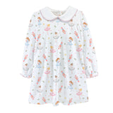 Pink Nutcracker Printed Dress