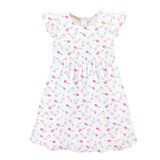 baby tulips pink printed dress