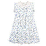 blue romantic toile dress